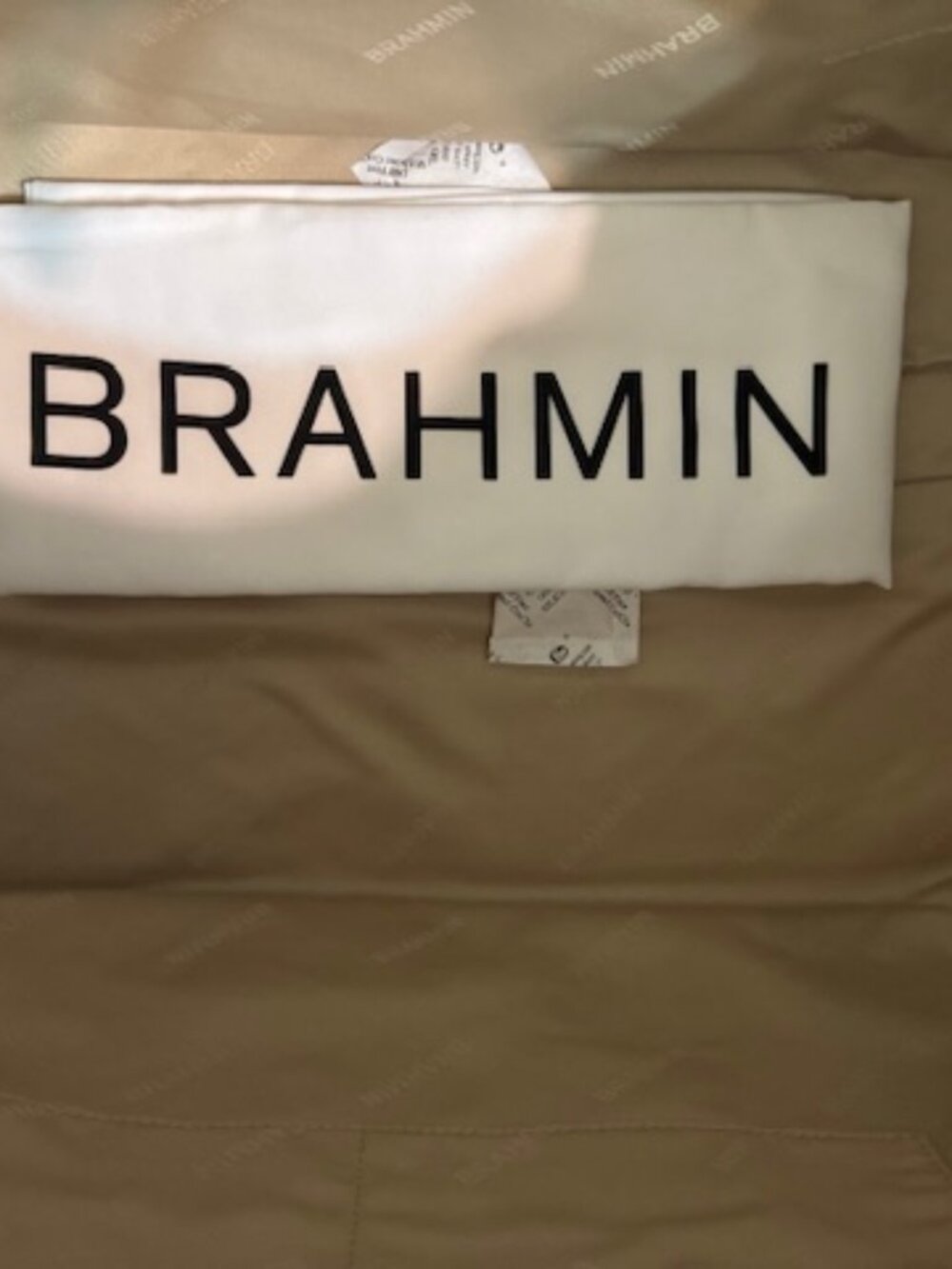 NWT Brahmin Duxbury Weekender Bag - Black Croc Embossed Leather & Nylon - $475 - Picture 10 of 12